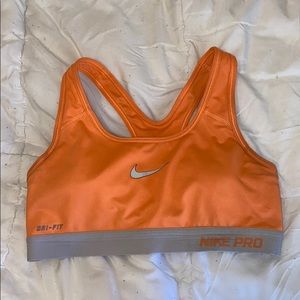 Nike Dri-Fir Sports Bra size Small! Orange